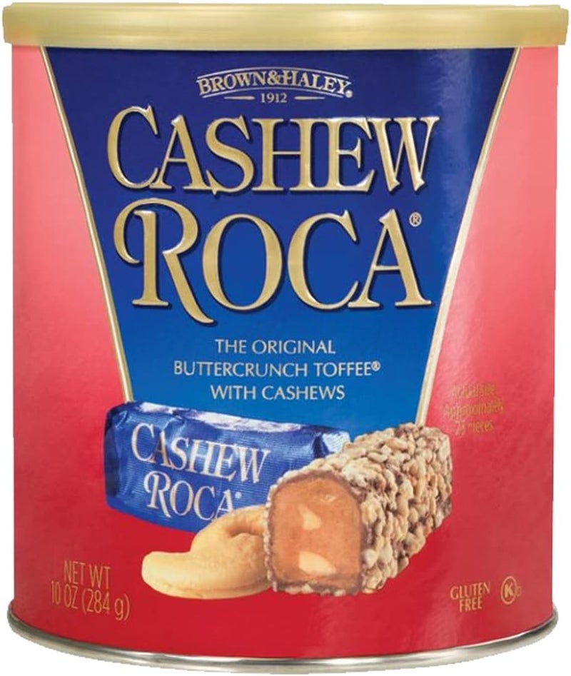 ROCA Cashew Buttercrunch Toffee 10oz Canister - Image 1